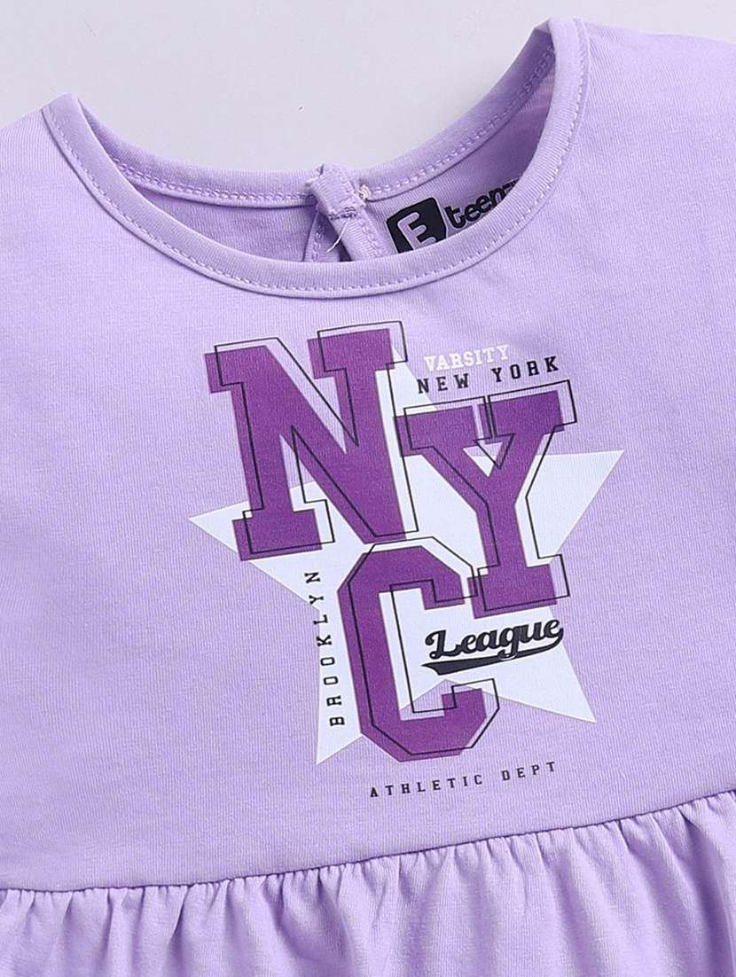 girls printed pack of 2 long sleeve a-line dress - 22277098 -  Standard Image - 2