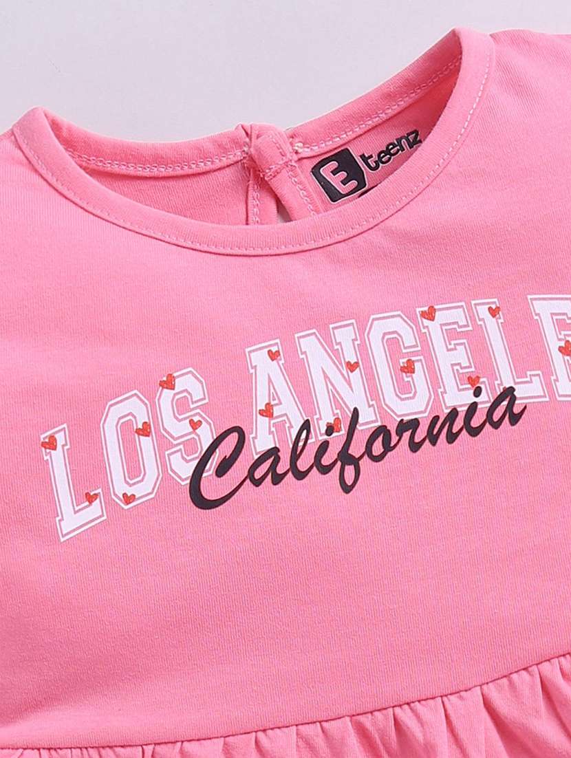 girls printed pack of 2 long sleeve a-line dress - 22277101 -  Standard Image - 2