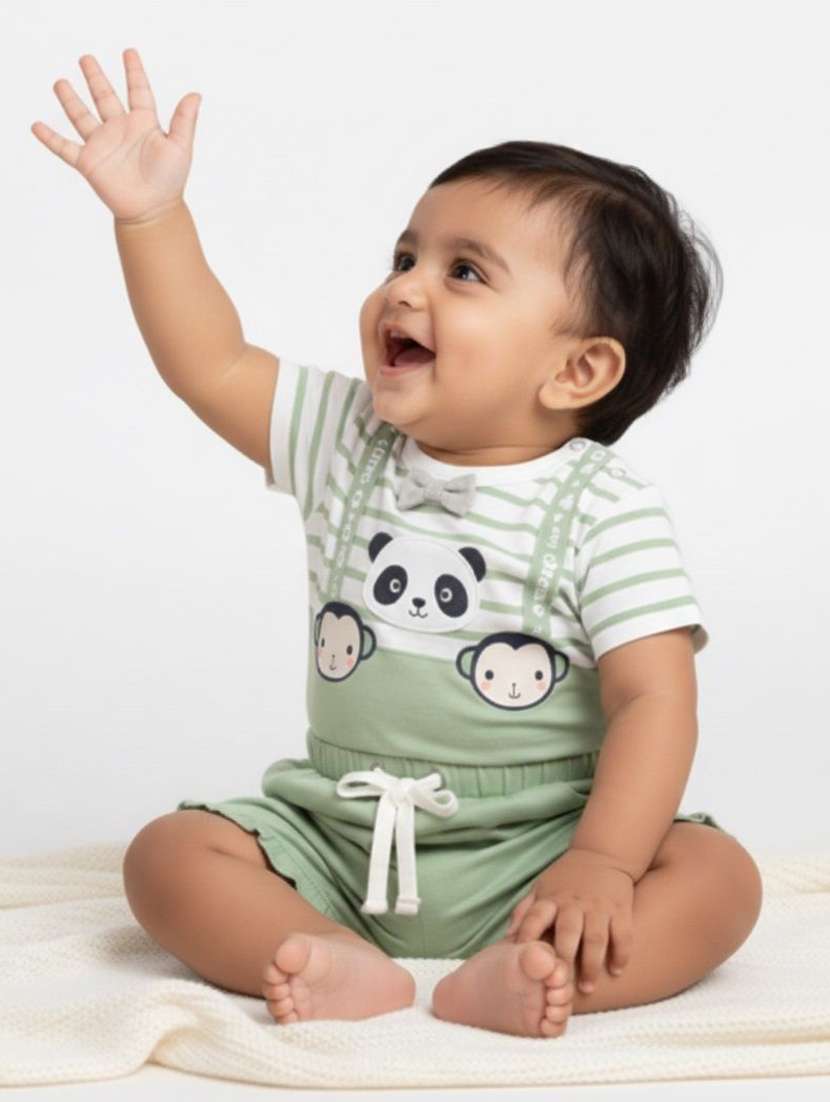 boys printed shorts co-ord set - 22277156 -  Standard Image - 2