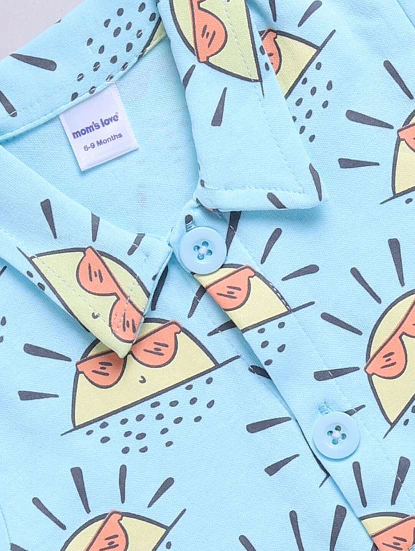 kids printed shorts co-ord set - 22277336 -  Standard Image - 2