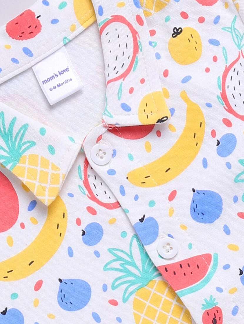 boys printed shorts co-ord set - 22277340 -  Standard Image - 2