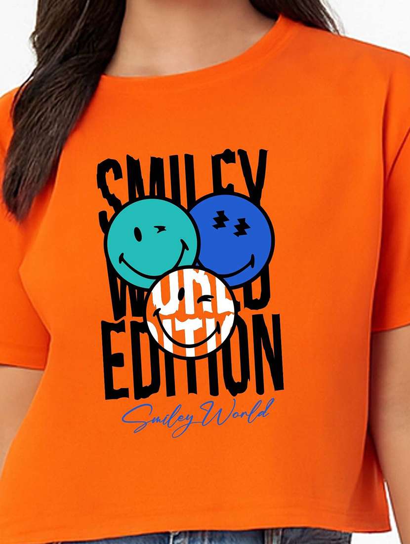 women printed round neck t-shirt - 22277409 -  Standard Image - 2