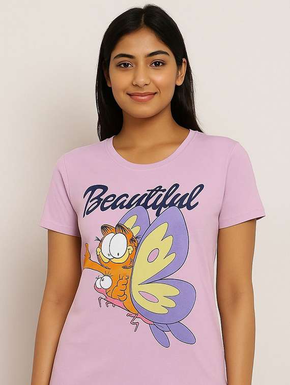 women printed round neck t-shirt - 22277431 -  Standard Image - 2