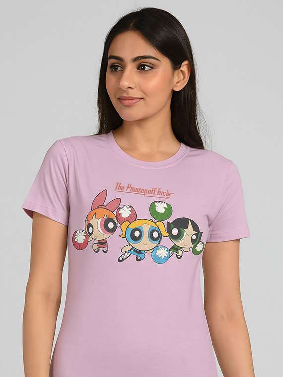 Women Printed Round Neck T-shirt - 22277433 -  Standard Image - 2
