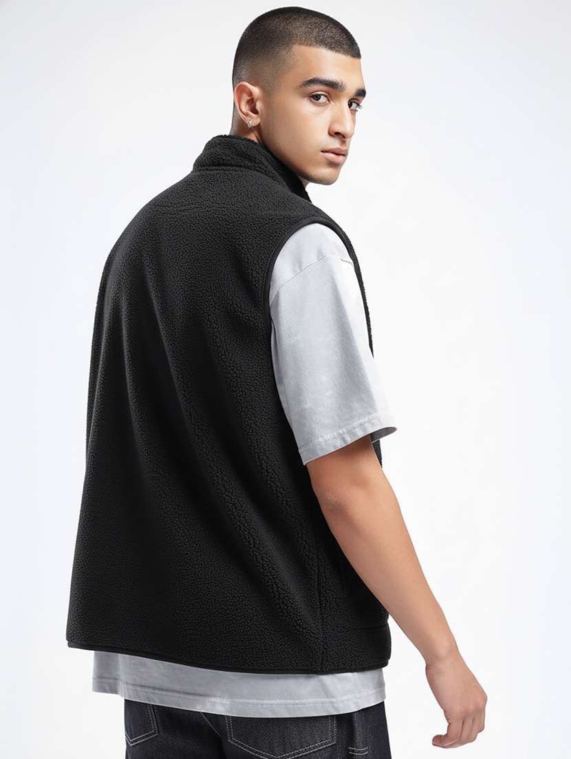 men solid sleeveless sweatshirt - 22277469 -  Standard Image - 2