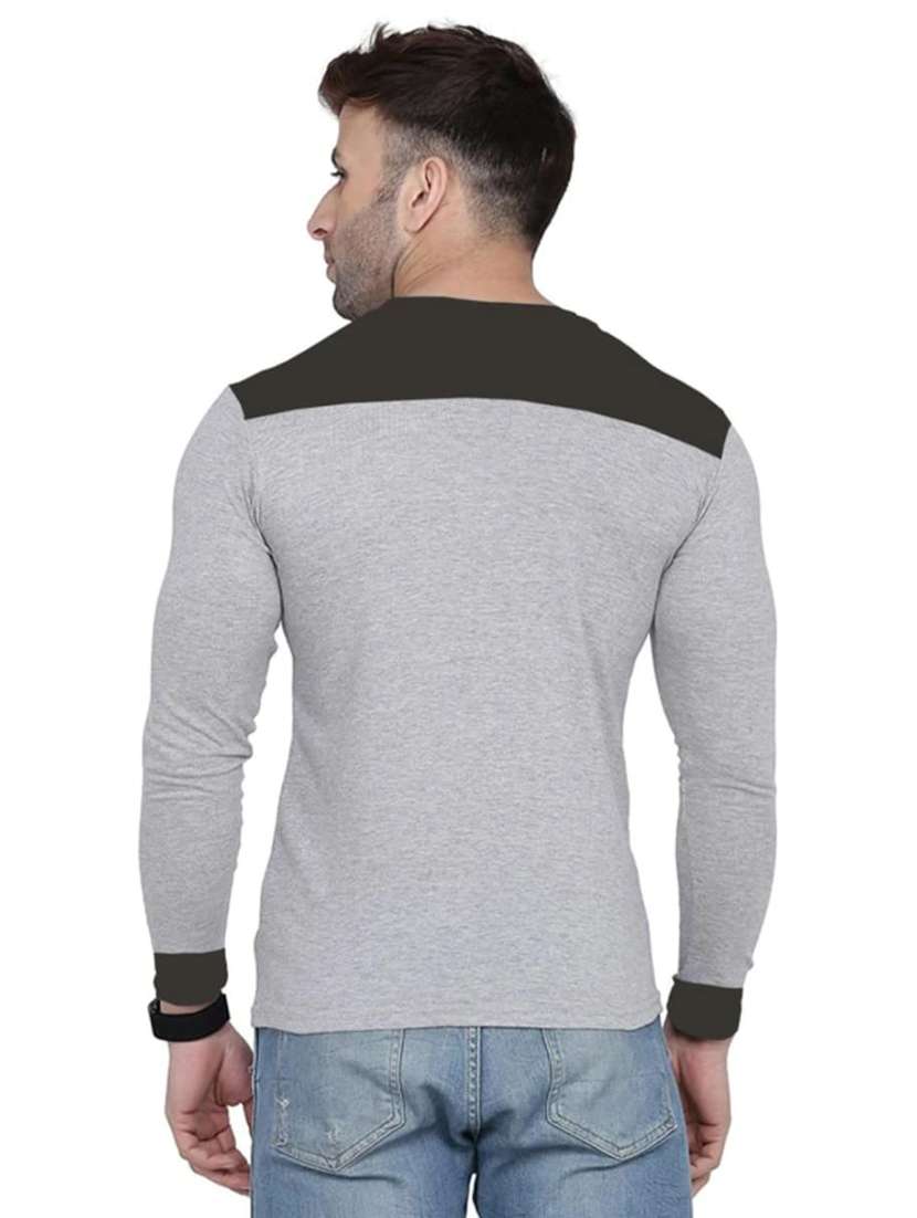 men color block long sleeve slim fit t-shirt - 22277491 -  Standard Image - 2