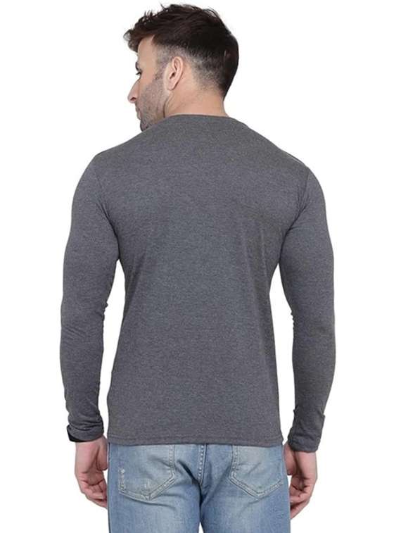 men printed long sleeve slim fit t-shirt - 22277499 -  Standard Image - 2