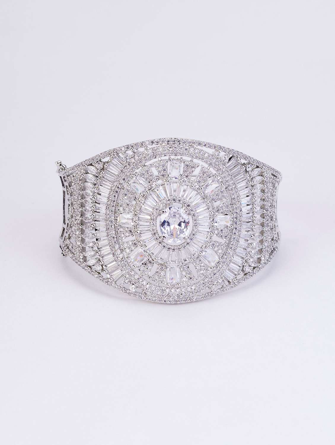 opal touch silver plated ad white american diamond bracelet - 22277872 -  Standard Image - 2