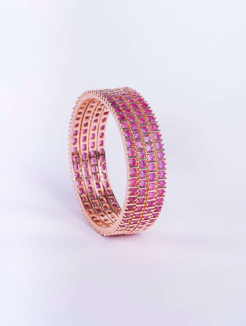 women purple brass bangles - 22278094 -  Standard Image - 2