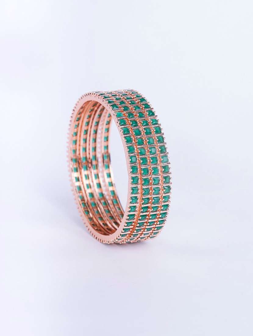 women green brass bangles - 22278098 -  Standard Image - 2
