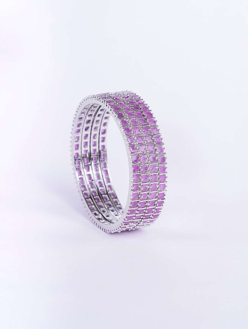 women pink brass bangle - 22278115 -  Standard Image - 2