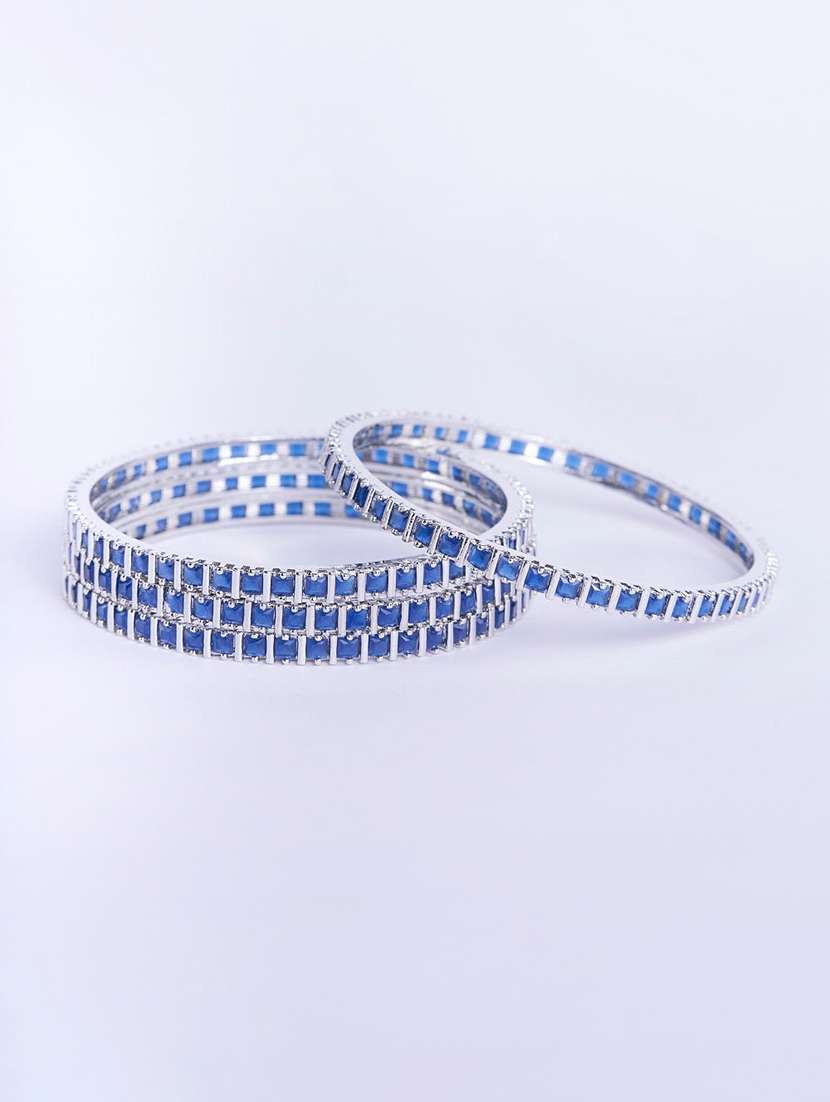 women blue brass bangle - 22278121 -  Standard Image - 2