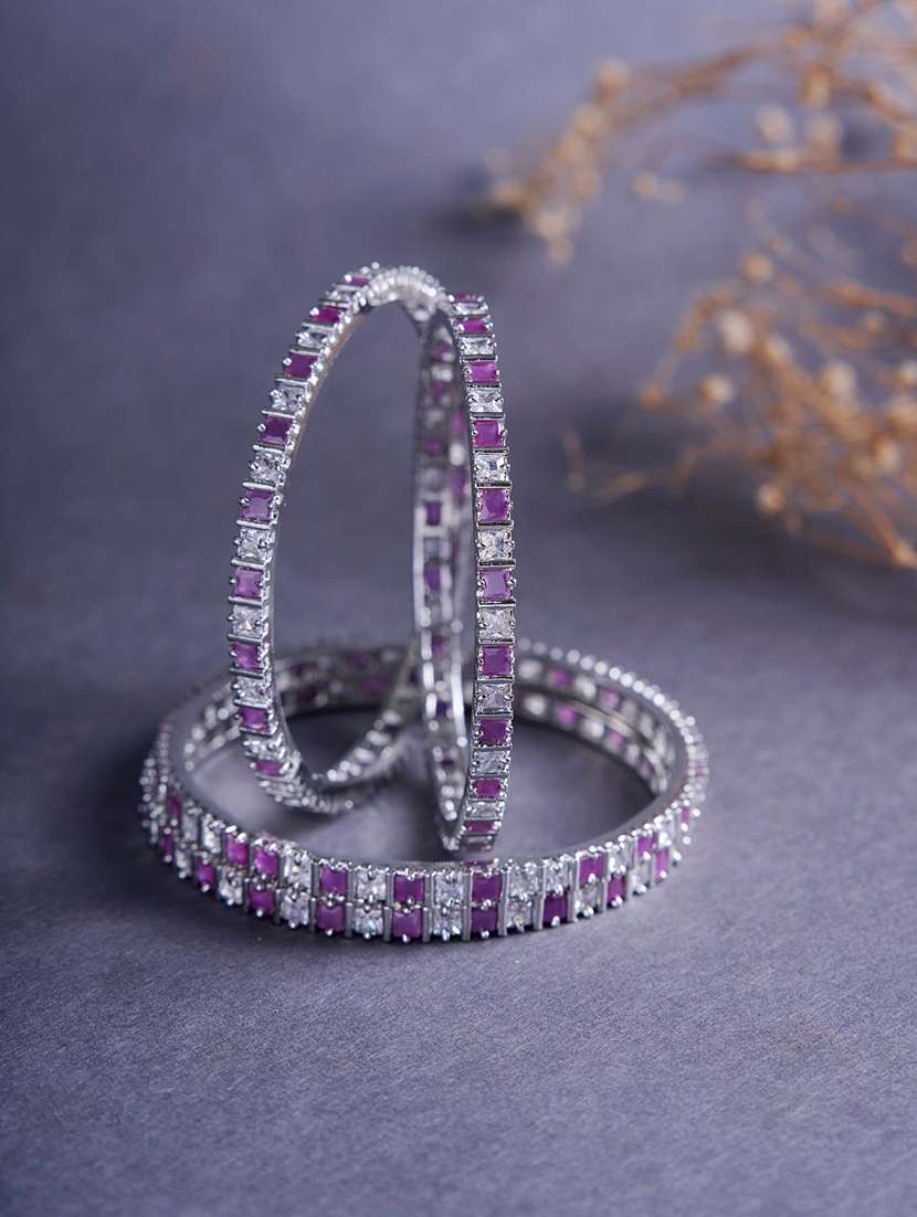 women multi colored brass bangle