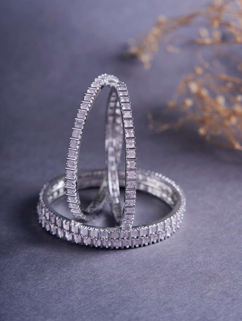 women pink brass bangle