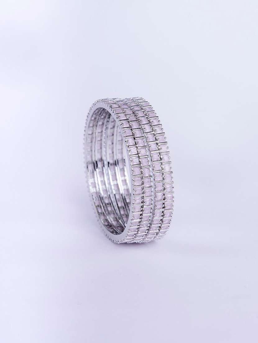 women pink brass bangle - 22278130 -  Standard Image - 2