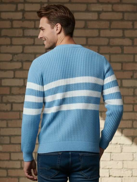 men striped long sleeve regular fit pullover  - 22278309 -  Standard Image - 2