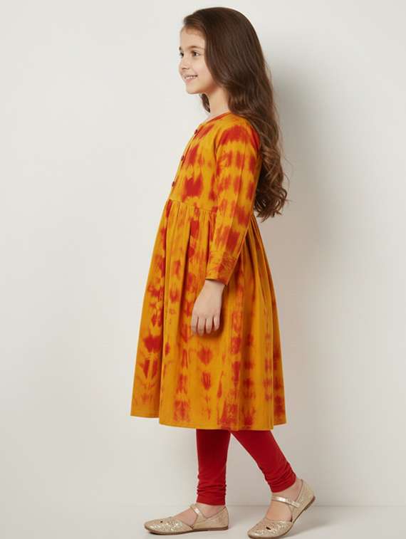 women printed long sleeve kurta - 22278337 -  Standard Image - 2