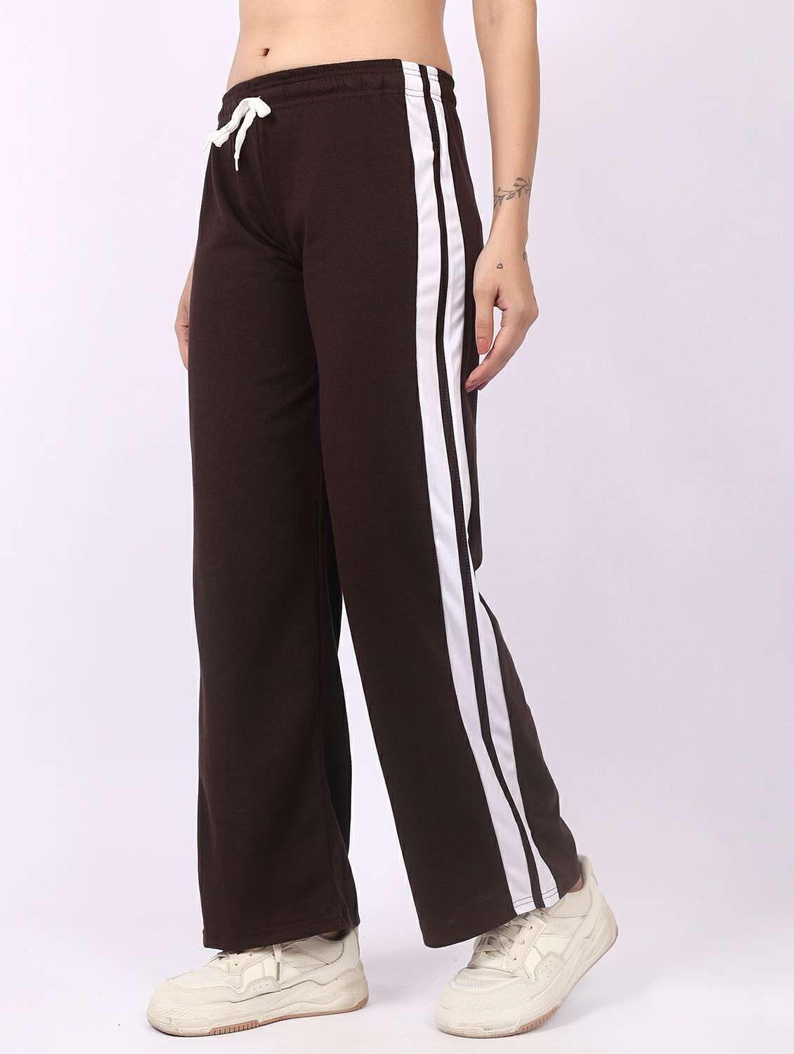women tapered mid rise track pant - 22278420 -  Standard Image - 2