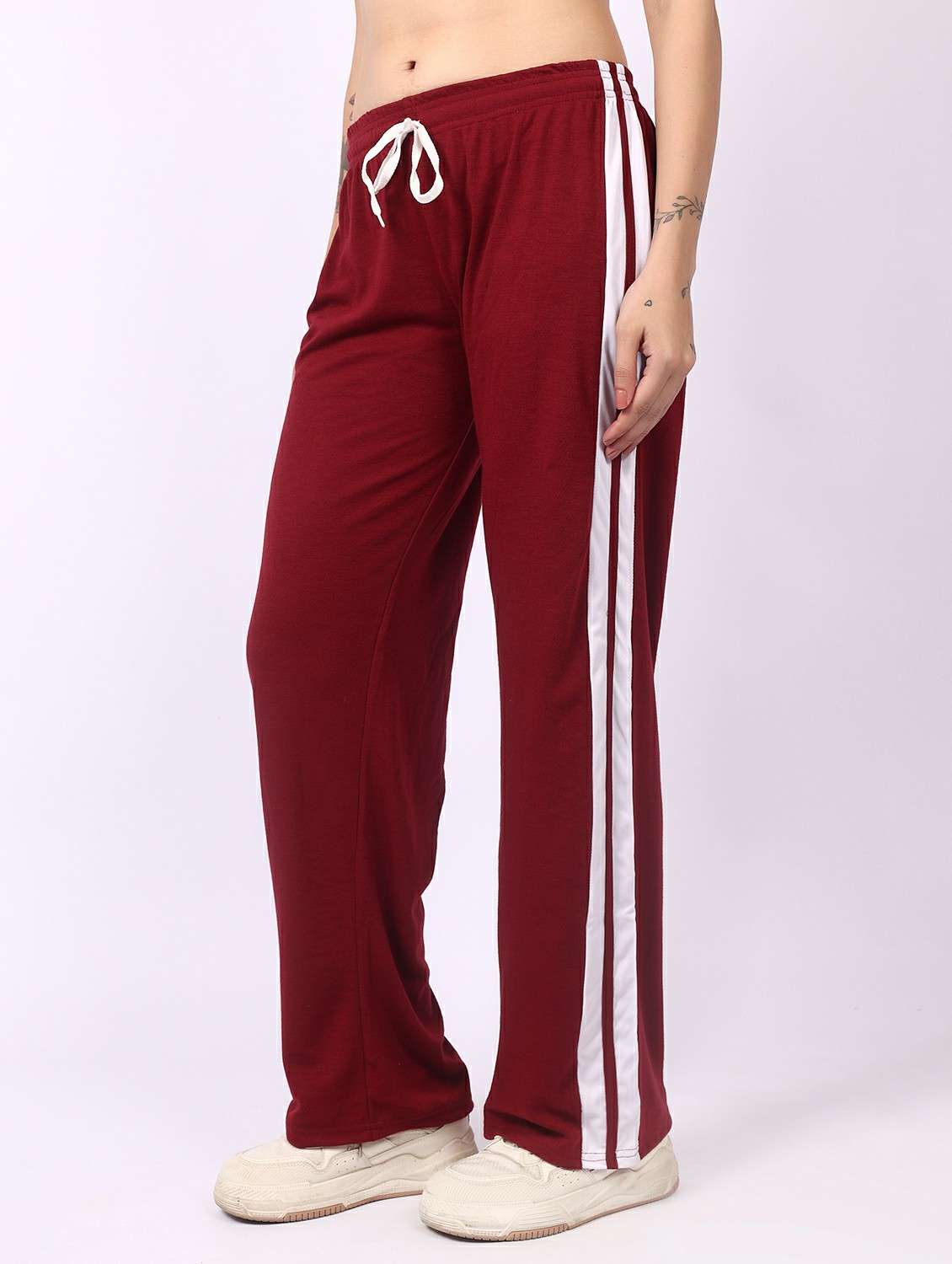 women tapered mid rise track pant - 22278422 -  Standard Image - 2