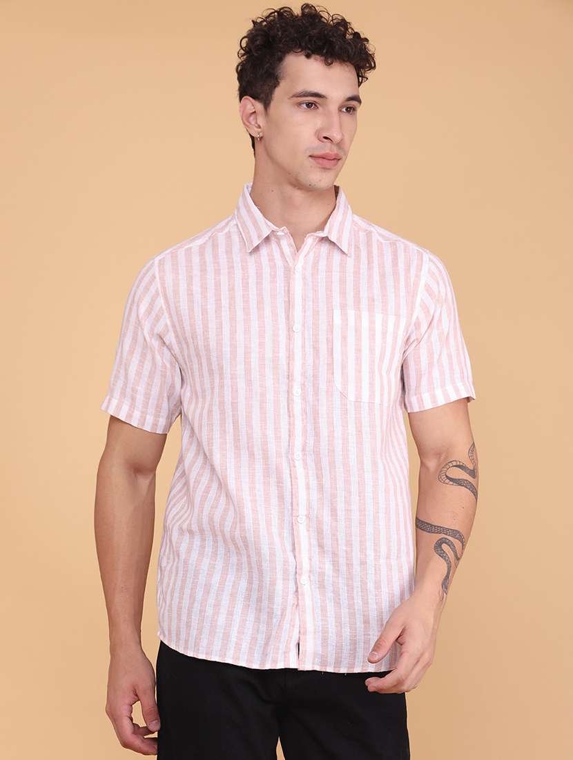 men printed short sleeves casual shirt - 22278749 -  Standard Image - 2