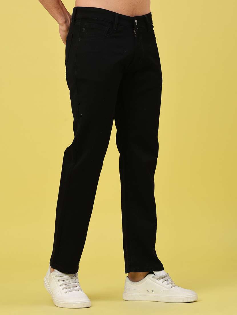 Men Plain Mid Rise Full Length Jeans - 22278798 -  Standard Image - 2