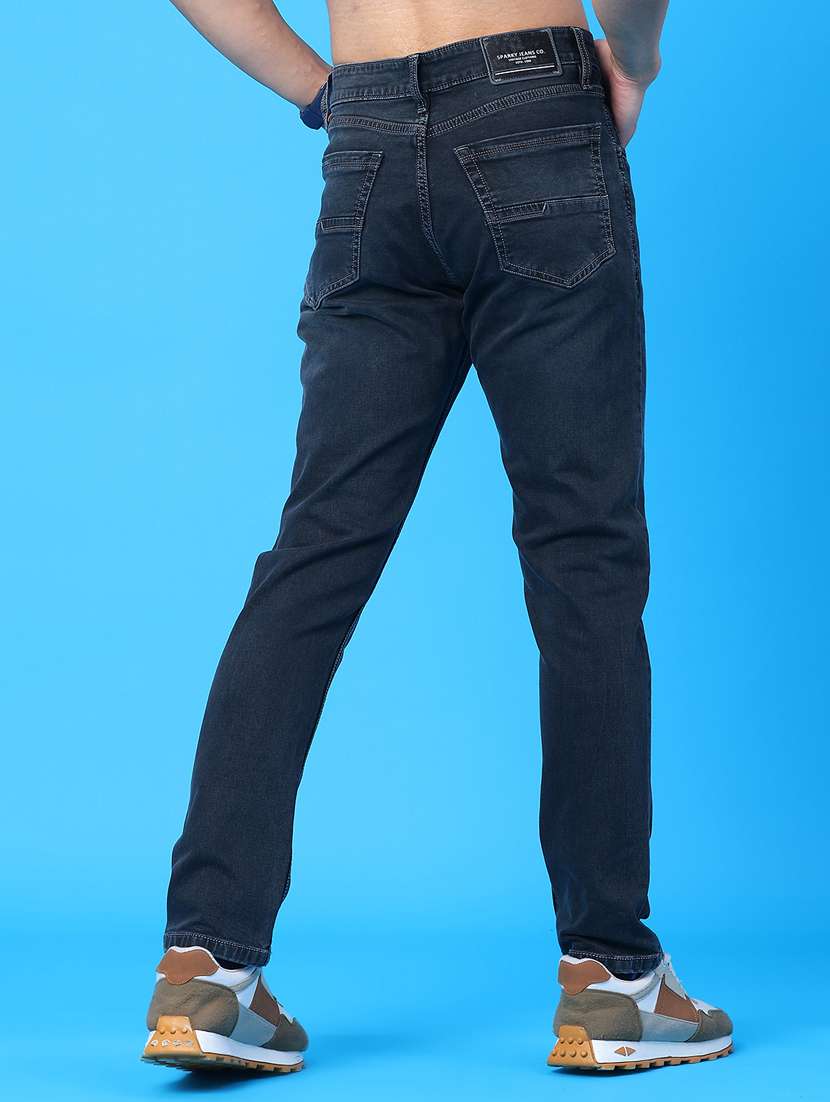 Men Washed Mid Rise Full Length Jeans - 22278809 -  Standard Image - 2
