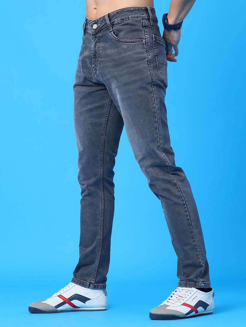 Men Washed Mid Rise Full Length Jeans - 22278810 -  Standard Image - 2