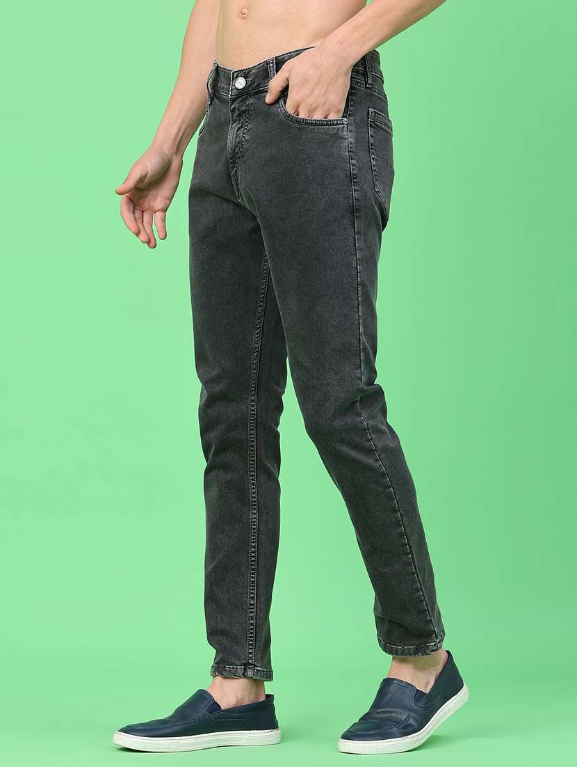 men plain mid rise full length jeans - 22278842 -  Standard Image - 2