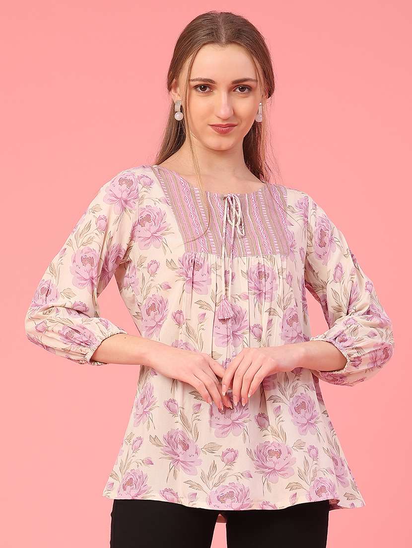 pink rayon regular top - 22278872 -  Standard Image - 2