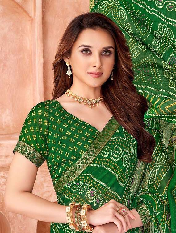 women printed casual wear saree with blouse - 22279037 -  Standard Image - 2