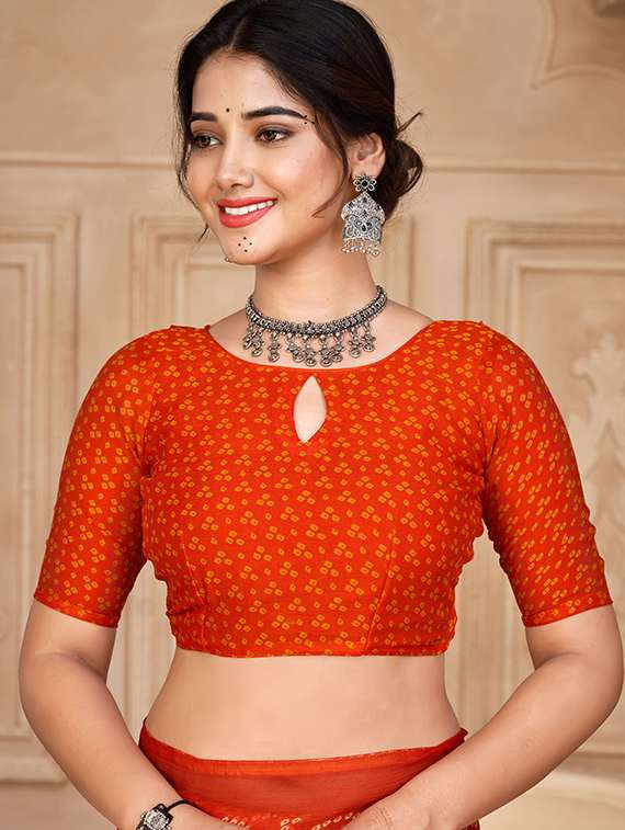 women printed casual wear saree with blouse - 22279066 -  Standard Image - 2