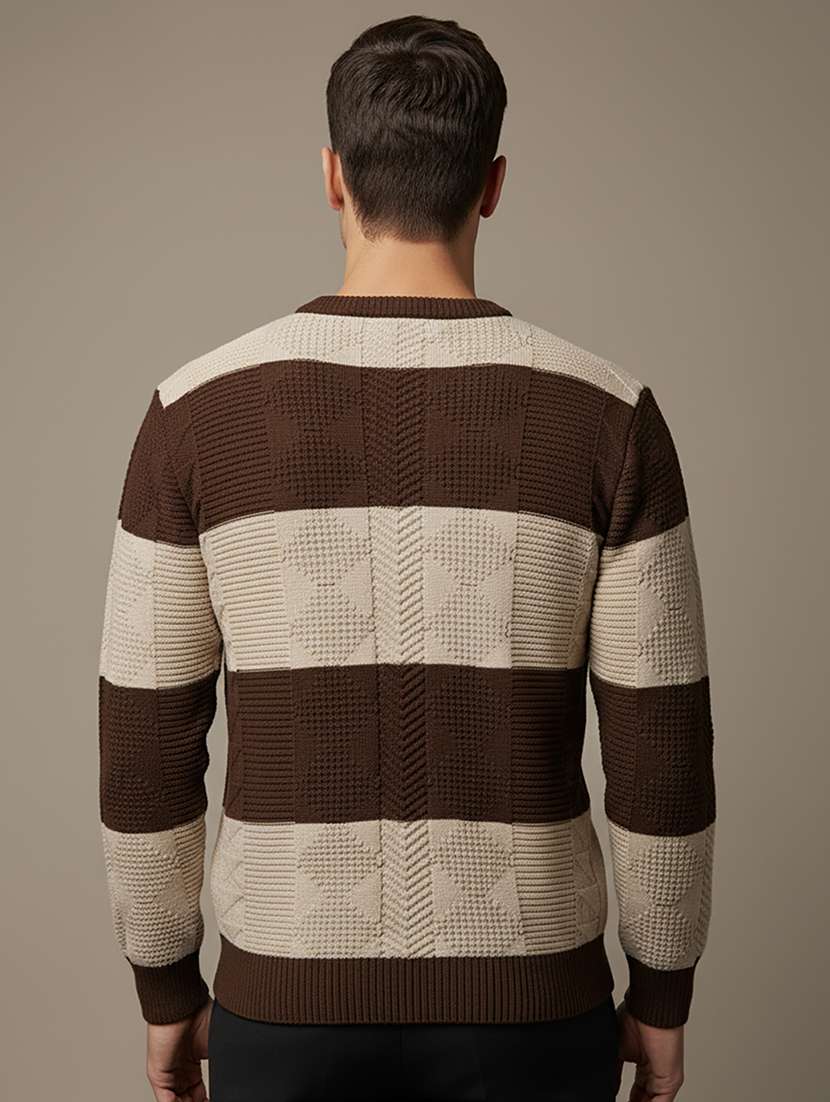 men color block long sleeve regular fit pullover  - 22279171 -  Standard Image - 2