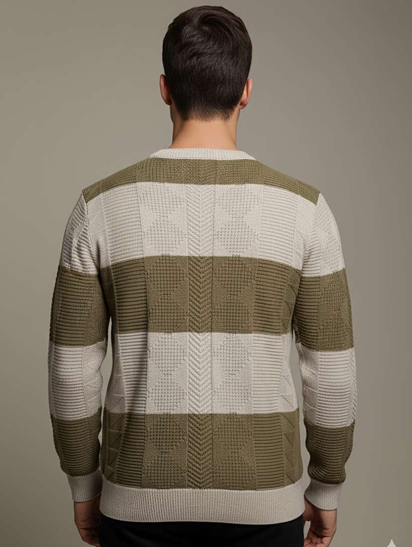 men color block long sleeve regular fit pullover  - 22279173 -  Standard Image - 2