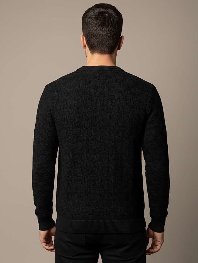 men self design long sleeve regular fit pullover  - 22279175 -  Standard Image - 2