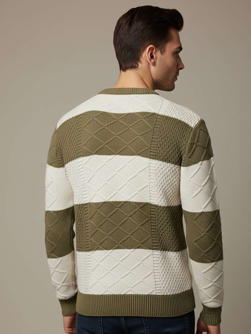 men color block long sleeve regular fit pullover  - 22279183 -  Standard Image - 2