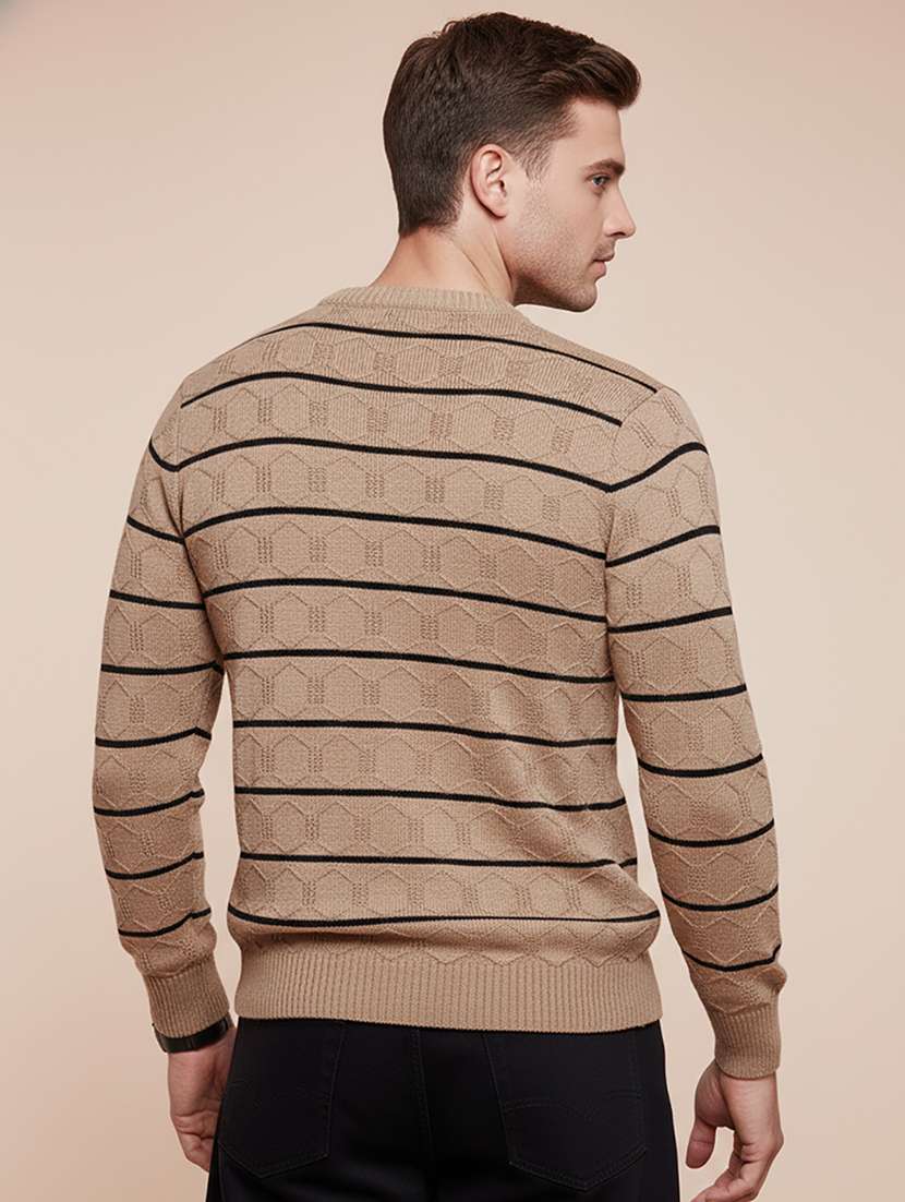 men self design long sleeve regular fit pullover  - 22279185 -  Standard Image - 2