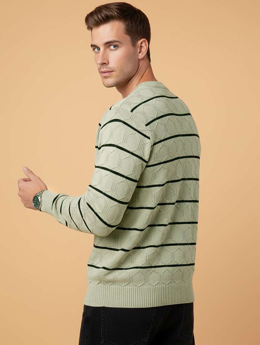 men striped long sleeve regular fit pullover  - 22279186 -  Standard Image - 2