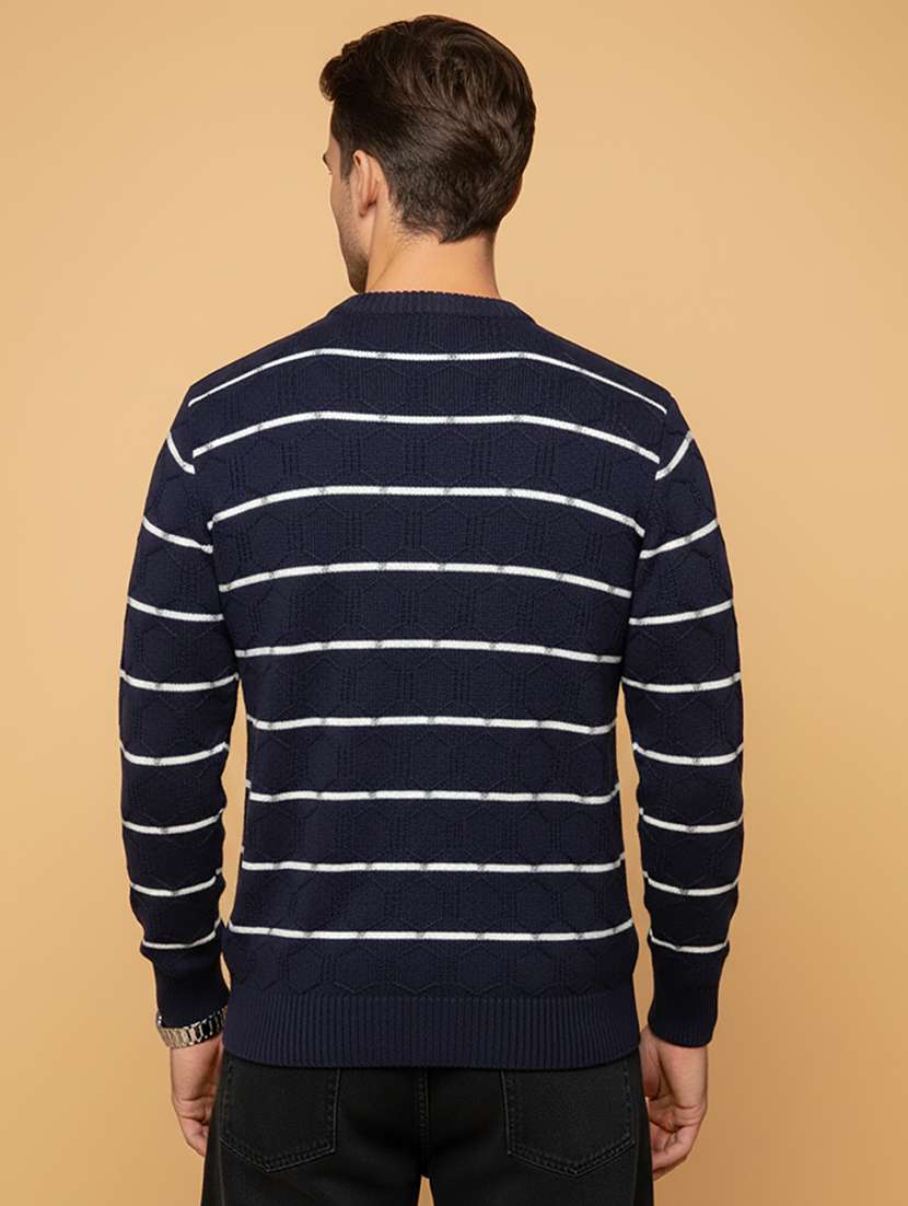 men striped long sleeve regular fit pullover  - 22279187 -  Standard Image - 2