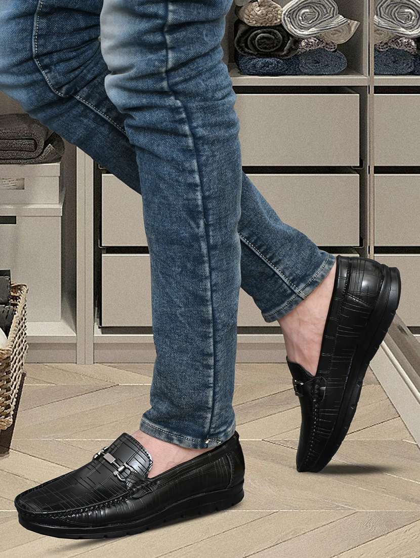 men solid horsebit slip on loafer - 22279197 -  Standard Image - 2