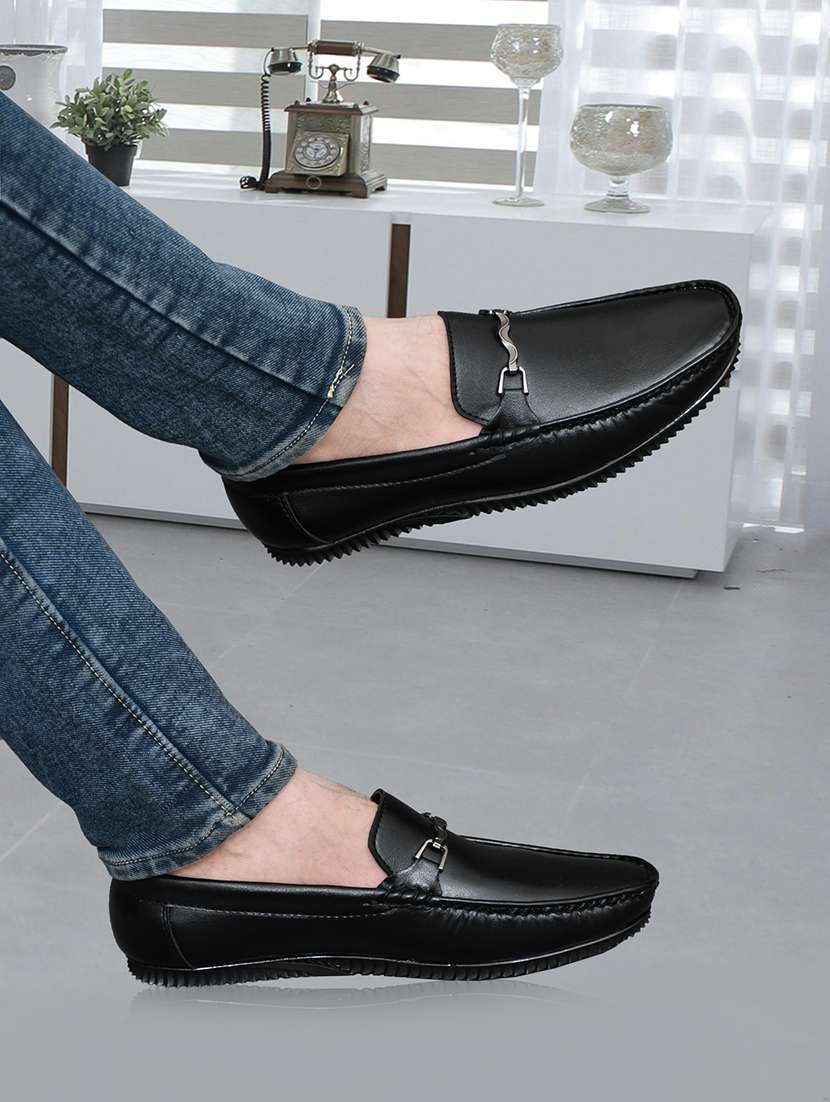 men solid horsebit slip on loafer - 22279199 -  Standard Image - 2