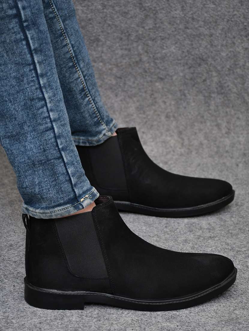 men solid slip on chelsea boots - 22279216 -  Standard Image - 2