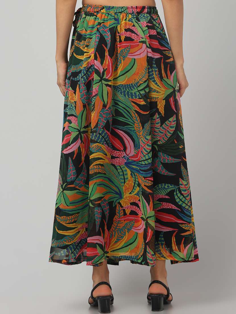 women printed mid rise flared skirt - 22279309 -  Standard Image - 2