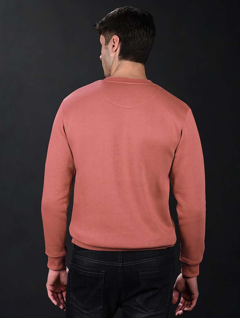 men solid crew neck long sleeve sweatshirt - 22279317 -  Standard Image - 2
