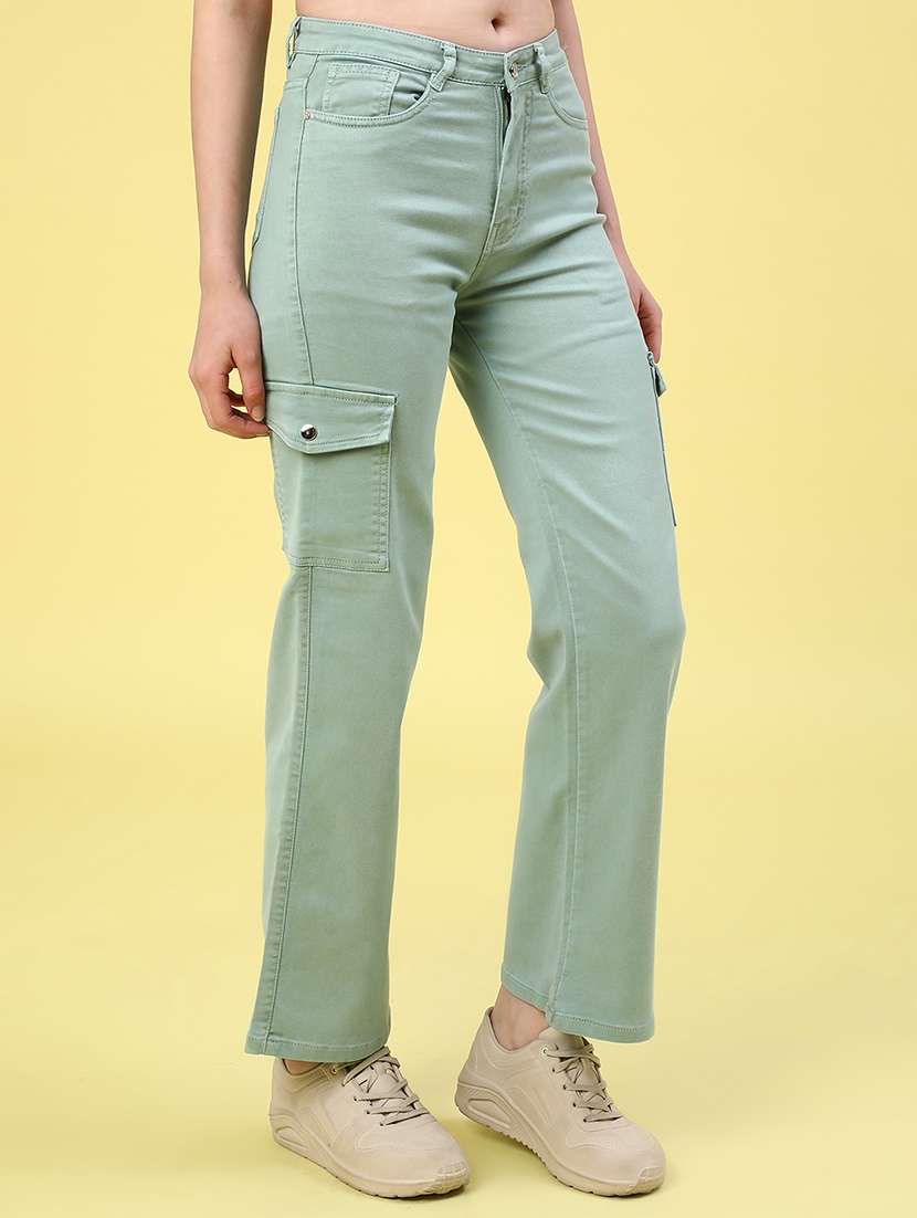 green denim cargos - 22279864 -  Standard Image - 2