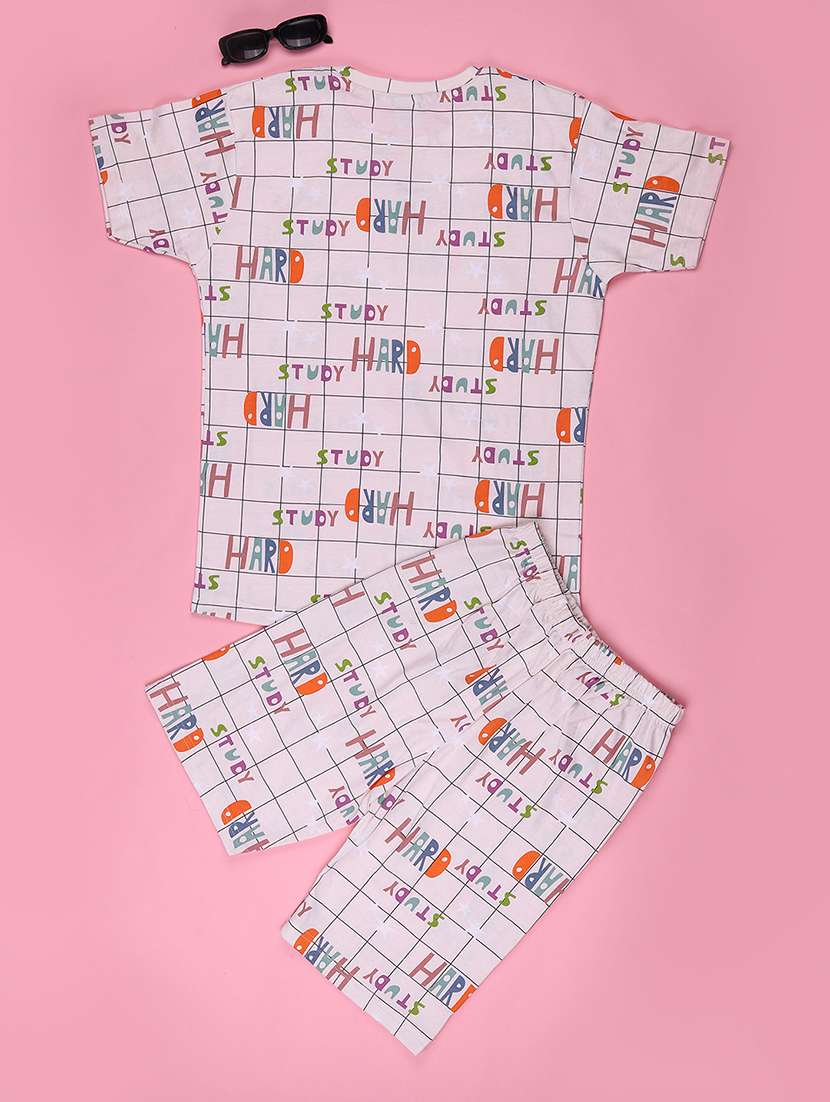 peach cotton shorts set coords - 22279867 -  Standard Image - 2