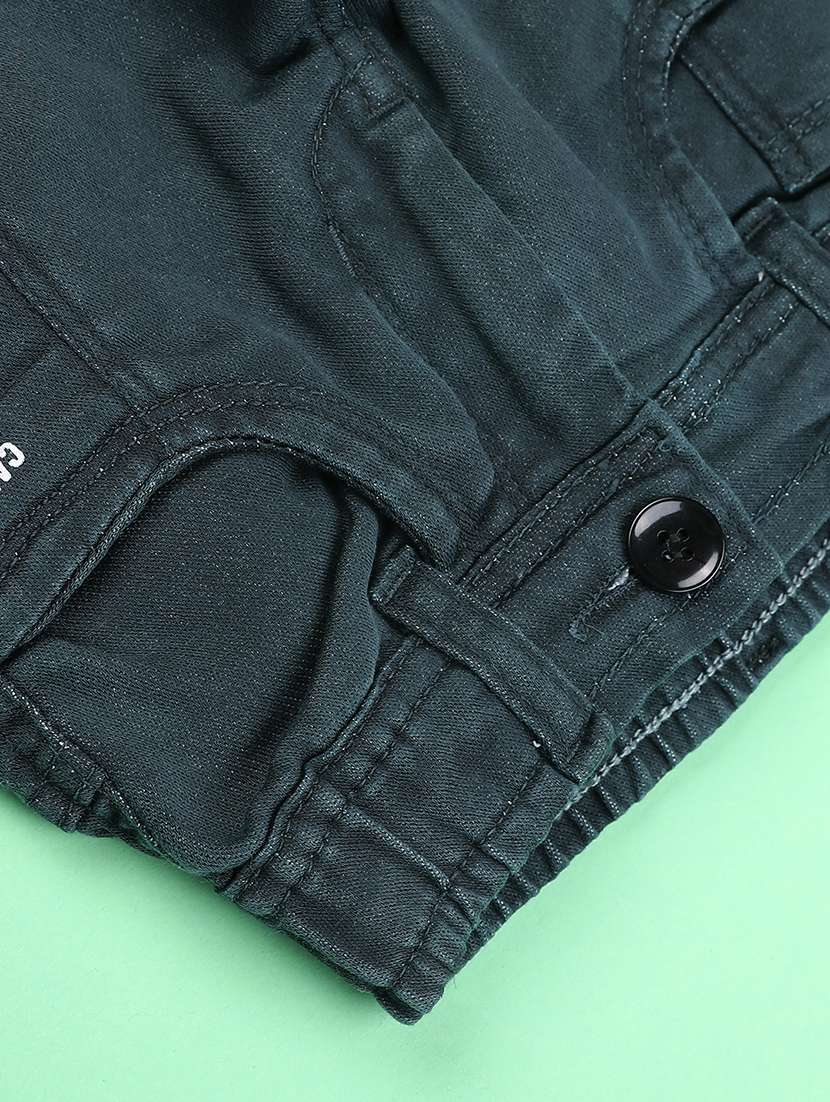 boys solid mid rise regular fit cargo - 22279902 -  Standard Image - 2