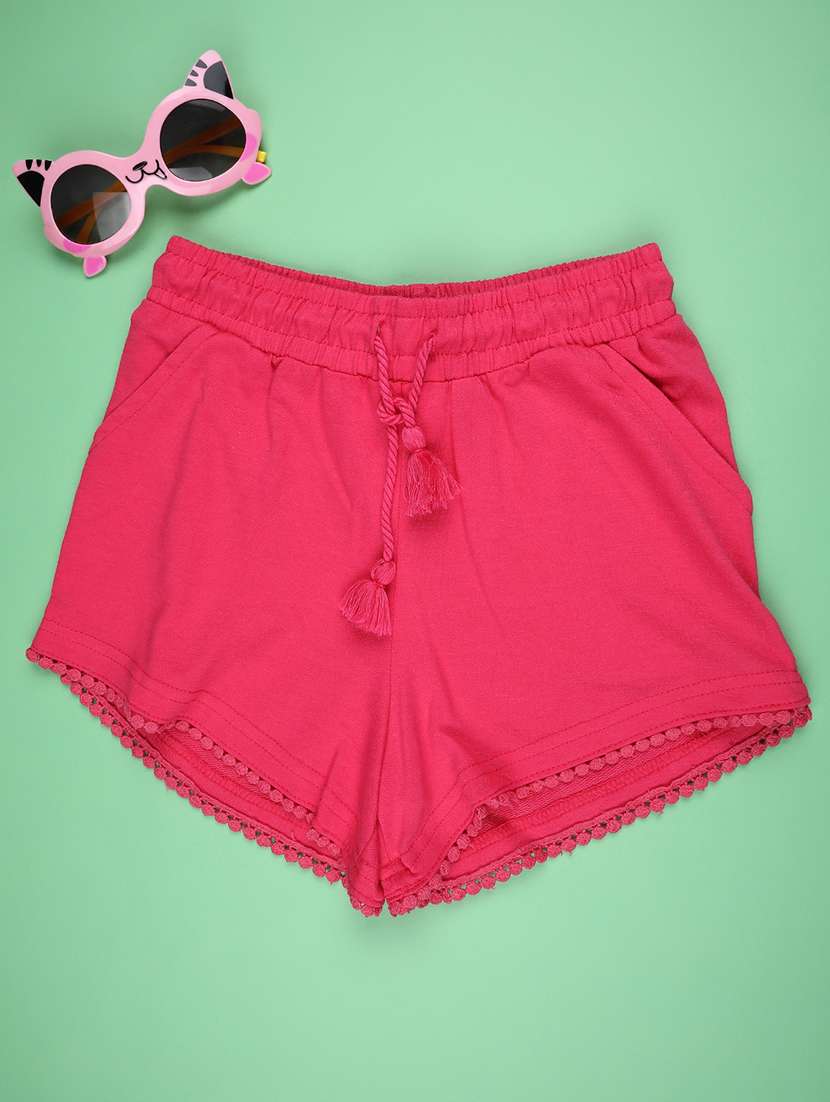 pink cotton shorts & three fourth - 22279927 -  Standard Image - 2