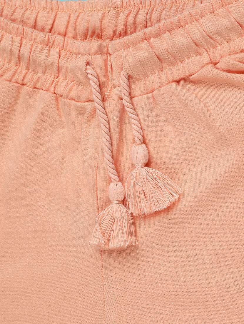 girls solid mid rise shorts - 22279929 -  Standard Image - 2