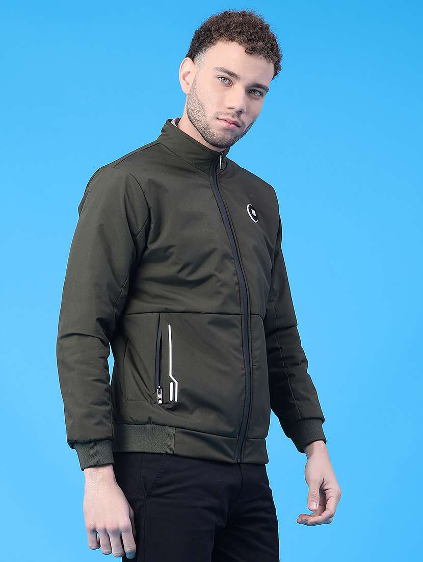 Men Solid Long Sleeve Bomber Jacket - 22279932 -  Standard Image - 2