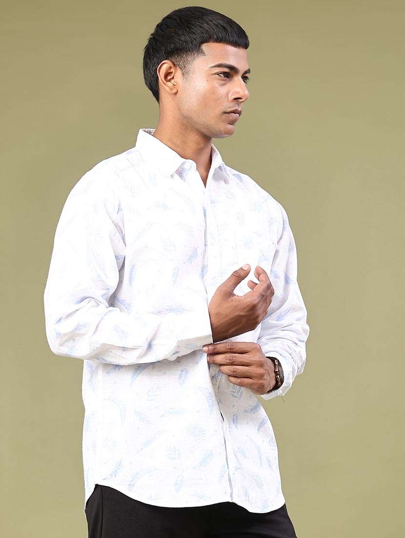 men printed long sleeve regular fit casual shirt - 22280048 -  Standard Image - 2